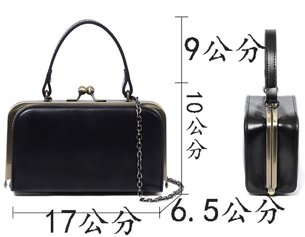 台灣李記皮具 李記 原創真皮手工 簡約小巧 凱旋門 鏈條 復古方盒包23301號原創手工真皮 皮件