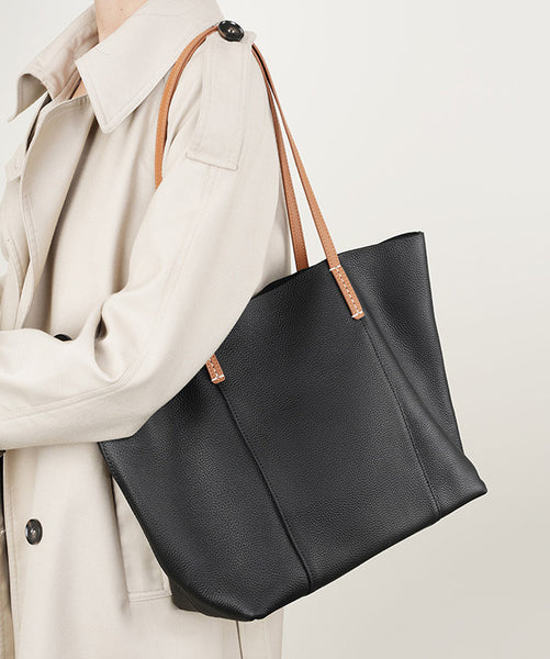 Taiwan Lee Kee Leather Goods Lee Kee Original Handmade Leather European and American Simple Casual Tote Bag No. 2378 Original Handmade Leather Leather Goods