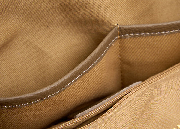 Taiwan Lee Kee Leather Goods Lee Kee Original Handmade Leather European and American Simple Casual Tote Bag No. 2378 Original Handmade Leather Goods