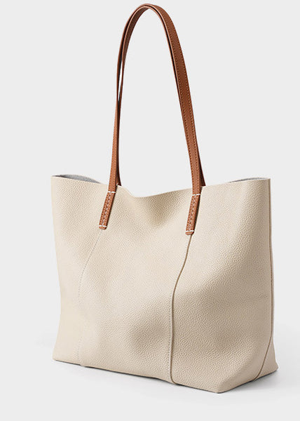 Taiwan Lee Kee Leather Goods Lee Kee Original Handmade Leather European and American Simple Casual Tote Bag No. 2378 Original Handmade Leather Leather Goods