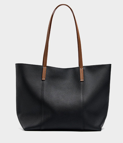 Taiwan Lee Kee Leather Goods Lee Kee Original Handmade Leather European and American Simple Casual Tote Bag No. 2378 Original Handmade Leather Leather Goods