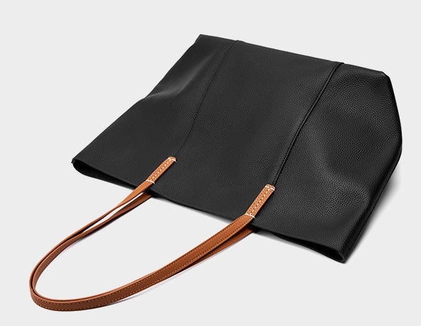 Taiwan Lee Kee Leather Goods Lee Kee Original Handmade Leather European and American Simple Casual Tote Bag No. 2378 Original Handmade Leather Leather Goods