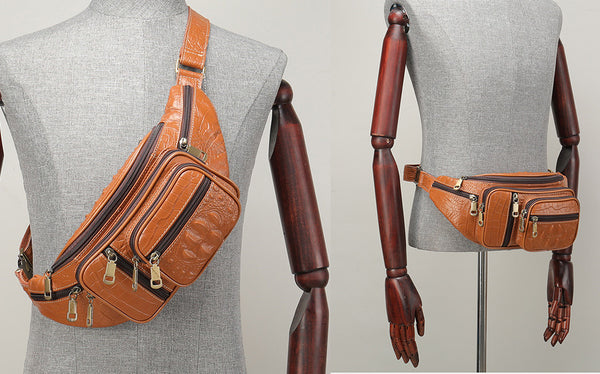 Taiwan Lee Kee Leather Goods Lee Kee original handmade genuine leather multi-functional メン genuine leather outdoor sports and leisure chest bag No. 29533 original handmade genuine leather leather goods