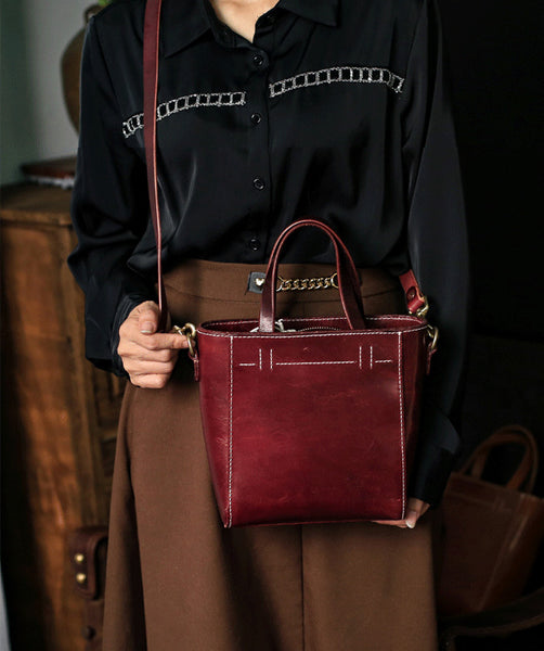 Taiwan Lee Kee Leather Goods Lee Kee original handmade genuine leather high oil mirror vegetable tanned leather small square bag No. 30162 original handmade genuine leather leather goods