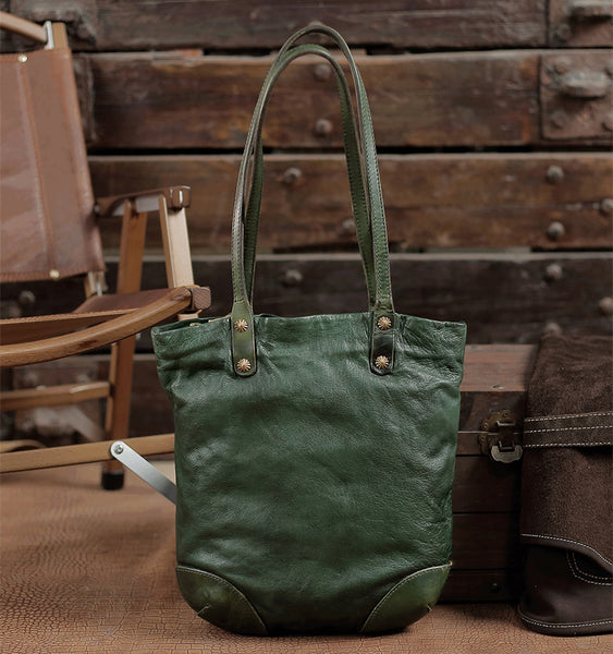 台灣李記皮具 李記 原創真皮手工 無性別なし馬皮手工メリ美式復古水桶包31047號原創手工真皮 皮件