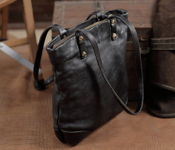 台灣李記皮具 李記 原創真皮手工 無性別なし馬皮手工メリ美式復古水桶包31047號原創手工真皮 皮件