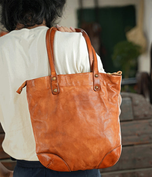 台灣李記皮具 李記 原創真皮手工 無性別なし馬皮手工メリ美式復古水桶包31047號原創手工真皮 皮件