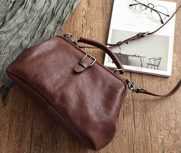 台灣李記皮具 李記 原創真皮手工 植鞣樹膏皮 手工擦色 手提醫生包32051號原創手工真皮 皮件