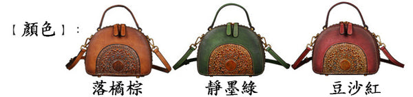 Taiwan Lee Kee Leather Goods Lee Kee original handmade genuine leather retro-style beautiful first-layer cowhide handbag No. 3205 original handmade genuine leather leather goods