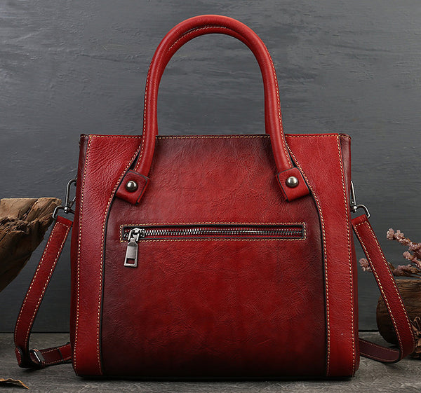 Taiwan Lee Kee Leather Goods Lee Kee Original Handmade Leather Retro Totem Multi-compartment Tote Bag No. 3299 Original Handmade Leather Leather Goods