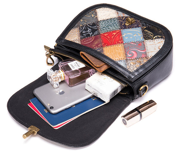 台灣李記皮具 李記 原創真皮手工 柔らかく繊細な寬肩帶拼接包331號原創手工真皮 皮件