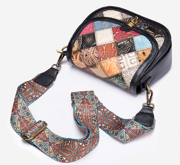 台灣李記皮具 李記 原創真皮手工 柔らかく繊細な寬肩帶拼接包331號原創手工真皮 皮件