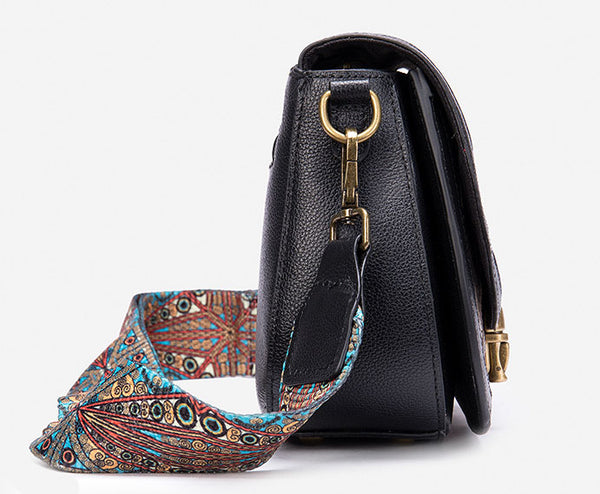 台灣李記皮具 李記 原創真皮手工 柔らかく繊細な寬肩帶拼接包331號原創手工真皮 皮件