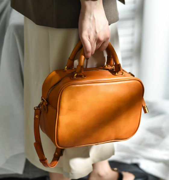台灣李記皮具 李記 原創真皮手工 四季を通じて背負う手提包355號原創手工真皮 皮件