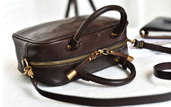 台灣李記皮具 李記 原創真皮手工 四季を通じて背負う手提包355號原創手工真皮 皮件