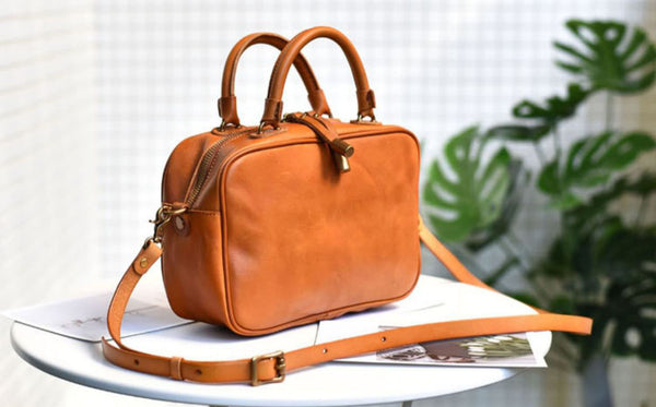 台灣李記皮具 李記 原創真皮手工 四季を通じて背負う手提包355號原創手工真皮 皮件