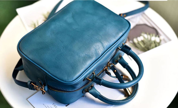 台灣李記皮具 李記 原創真皮手工 四季を通じて背負う手提包355號原創手工真皮 皮件