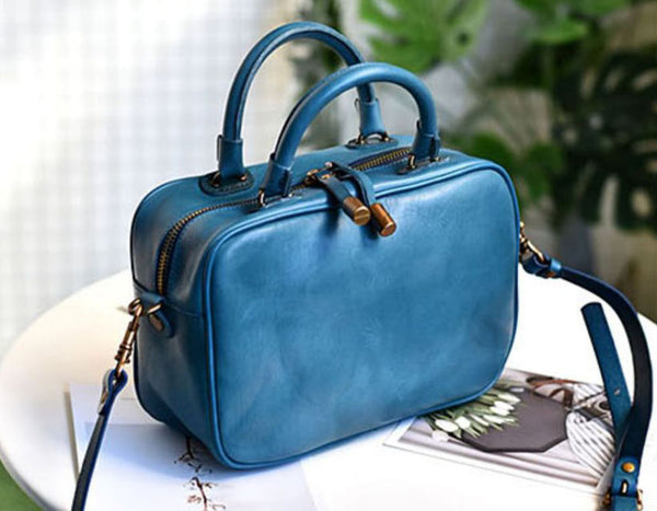 台灣李記皮具 李記 原創真皮手工 四季を通じて背負う手提包355號原創手工真皮 皮件