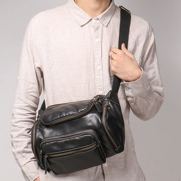 台灣李記皮具 李記 原創真皮手工 本革メン油皮運動腰包3726號原創手工真皮 皮件