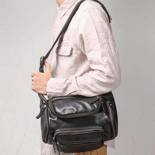 台灣李記皮具 李記 原創真皮手工 本革メン油皮運動腰包3726號原創手工真皮 皮件