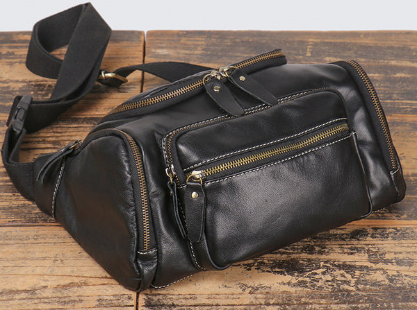 台灣李記皮具 李記 原創真皮手工 本革メン油皮運動腰包3726號原創手工真皮 皮件