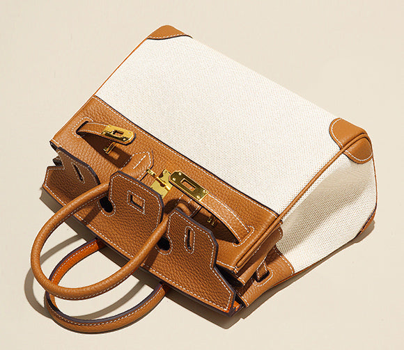 Taiwan Lee Kee Leather Goods Lee Kee Original Genuine Leather Handmade Dingfan Renji Inseam & Genuine Leather Birkin Bag No. 4052 First Layer Cowhide Bag Leather Original Handmade Genuine Leather Leather Goods