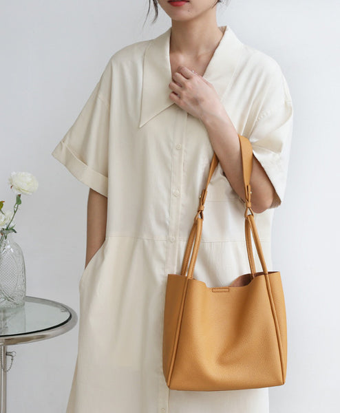 台灣李記皮具 李記 原創真皮手工 軟糯糯の休閒簡約真皮水桶包5126號原創手工真皮 皮件