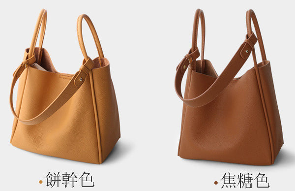 Taiwan Lee Kee Leather Goods Lee Kee original handmade leather soft and glutinous casual casual simple leather bucket bag No. 5126 original handmade leather goods