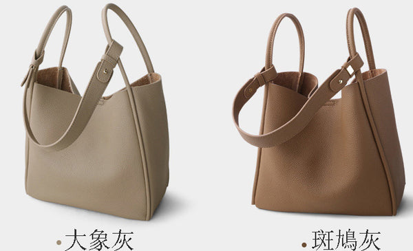 台灣李記皮具 李記 原創真皮手工 軟糯糯の休閒簡約真皮水桶包5126號原創手工真皮 皮件