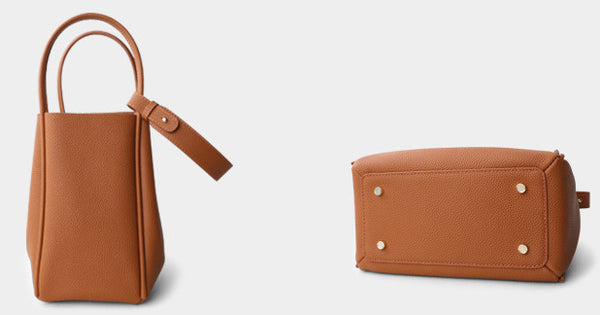 台灣李記皮具 李記 原創真皮手工 軟糯糯の休閒簡約真皮水桶包5126號原創手工真皮 皮件