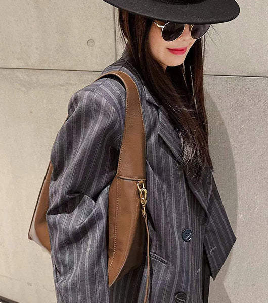 Taiwan Lee Kee Leather Goods Lee Kee original handmade genuine leather light luxury oil wax leather high-end bucket bag No. 5226 original handmade genuine leather leather goods