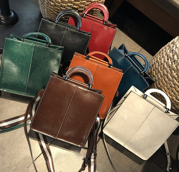 Taiwan Lee Kee Leather Goods Lee Kee original handmade genuine leather new work genuine leather ハン oil wax leather commuter tote bag No. 55711 original handmade genuine leather leather goods