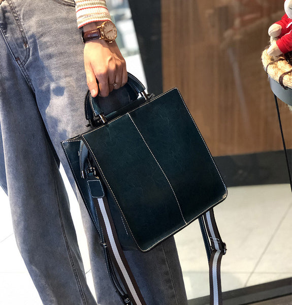 Taiwan Lee Kee Leather Goods Lee Kee original handmade genuine leather new work genuine leather ハン oil wax leather commuter tote bag No. 55711 original handmade genuine leather leather goods