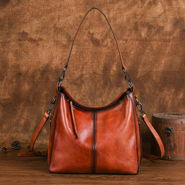 Taiwan Lee Kee Leather Goods Lee Kee original handmade leather European and American retro craftsmanship soft leather handbag No. 601 original handmade leather goods