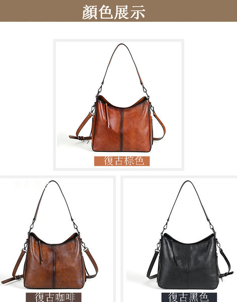 Taiwan Lee Kee Leather Goods Lee Kee original handmade leather European and American retro craftsmanship soft leather handbag No. 601 original handmade leather goods