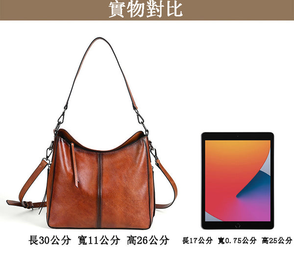 Taiwan Lee Kee Leather Goods Lee Kee original handmade leather European and American retro craftsmanship soft leather handbag No. 601 original handmade leather goods
