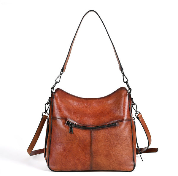 Taiwan Lee Kee Leather Goods Lee Kee original handmade leather European and American retro craftsmanship soft leather handbag No. 601 original handmade leather goods