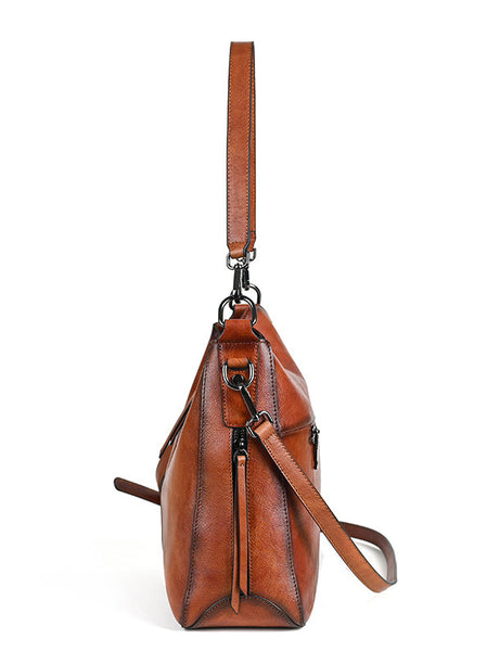 Taiwan Lee Kee Leather Goods Lee Kee original handmade leather European and American retro craftsmanship soft leather handbag No. 601 original handmade leather goods