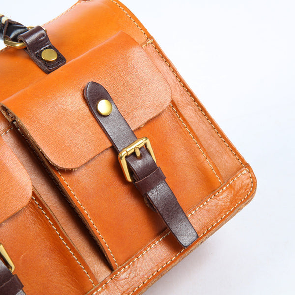 台灣李記皮具 李記 原創真皮手工 多口袋ポケ透染ット车缝邮差包6231號原創手工真皮 皮件