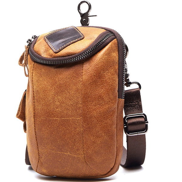 台灣李記皮具 李記 原創真皮手工 多機能シン簡約男士腰掛包6331號原創手工真皮 皮件