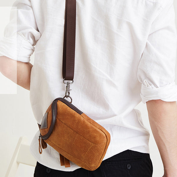 台灣李記皮具 李記 原創真皮手工 多機能シン簡約男士腰掛包6331號原創手工真皮 皮件