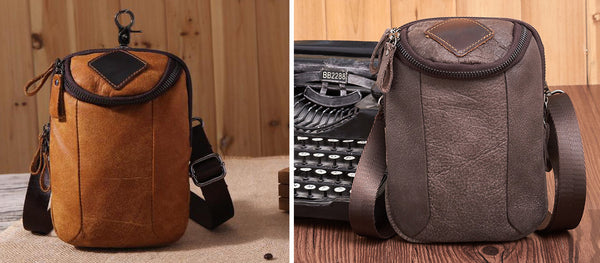 台灣李記皮具 李記 原創真皮手工 多機能シン簡約男士腰掛包6331號原創手工真皮 皮件