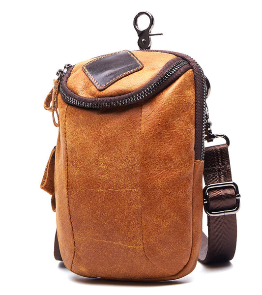 台灣李記皮具 李記 原創真皮手工 多機能シン簡約男士腰掛包6331號原創手工真皮 皮件