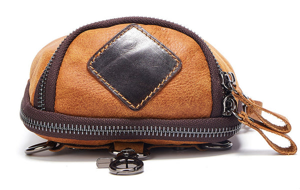 台灣李記皮具 李記 原創真皮手工 多機能シン簡約男士腰掛包6331號原創手工真皮 皮件