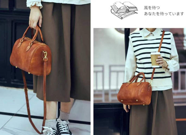 Taiwan Lee Kee Leather Goods Lee Kee original handmade genuine leather first layer vegetable tanned leather ヘッ vintage Boston handbag No. 64200 original handmade genuine leather leather goods