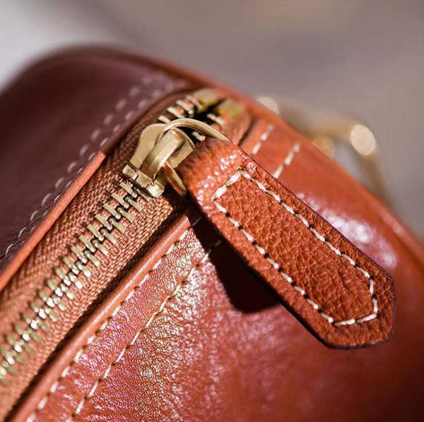 Taiwan Lee Kee Leather Goods Lee Kee original handmade genuine leather first layer vegetable tanned leather ヘッ vintage Boston handbag No. 64200 original handmade genuine leather leather goods