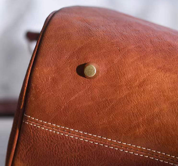Taiwan Lee Kee Leather Goods Lee Kee original handmade genuine leather first layer vegetable tanned leather ヘッ vintage Boston handbag No. 64200 original handmade genuine leather leather goods