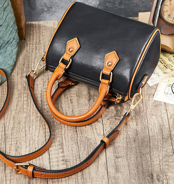 台灣李記皮具 李記 原創真皮手工 手工植鞣グ本革ボス通勤波士頓包65200號原創手工真皮 皮件