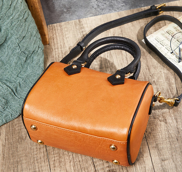 台灣李記皮具 李記 原創真皮手工 手工植鞣グ本革ボス通勤波士頓包65200號原創手工真皮 皮件