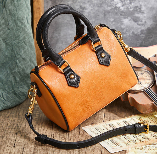 台灣李記皮具 李記 原創真皮手工 手工植鞣グ本革ボス通勤波士頓包65200號原創手工真皮 皮件